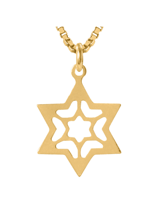 תליון מגן דוד מכסף סטרלינג יוצא דופן, מתנות ט"ו באב, אי